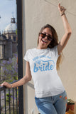 Here Comes The Bride/I Do Crew Sky Blue and White T-Shirt Bachelorette Party T-Shirt, Hen Night T-Shirt, Hen Party, Add Matching Gymsac