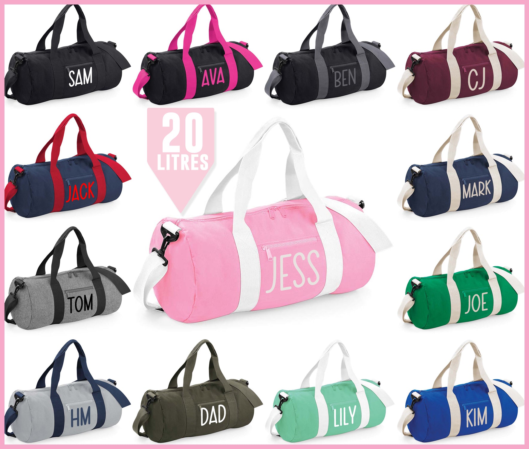 Women's barrel gym on sale bag