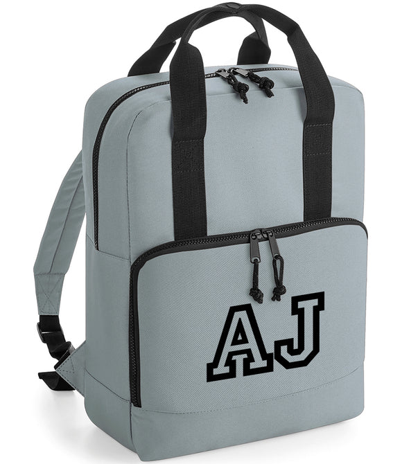 Personalised Recycled Cooler Backpack Pure Grey, Black or Military Green