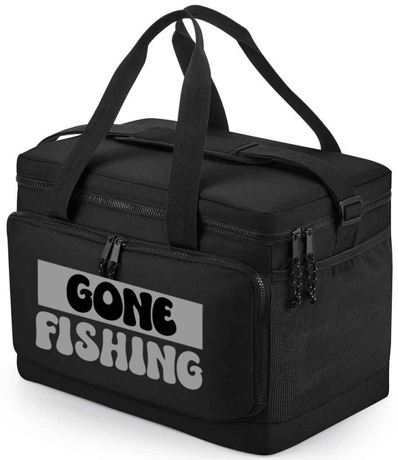 Gone Fishing Recycled Large Cooler Shoulder Bag Black, Pure Grey or Military Green