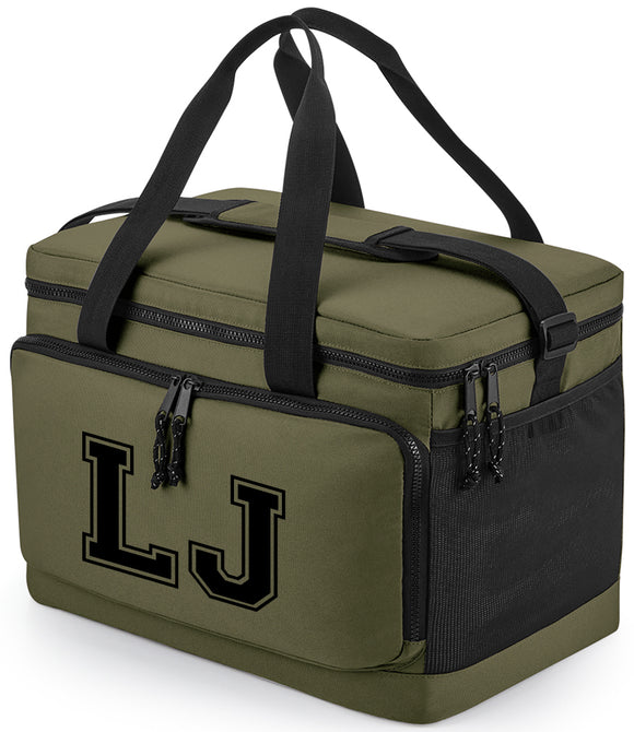Personalised Recycled Large Cooler Shoulder Bag Military Green, Pure Grey or Black
