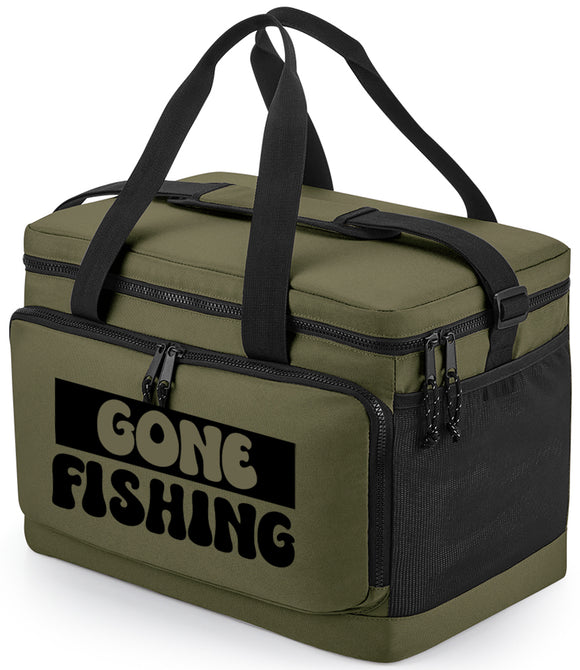 Gone Fishing Recycled Large Cooler Shoulder Bag Military Green, Pure Grey or Black