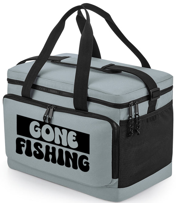 Gone Fishing Recycled Large Cooler Shoulder Bag Pure Grey, Military Green or Black