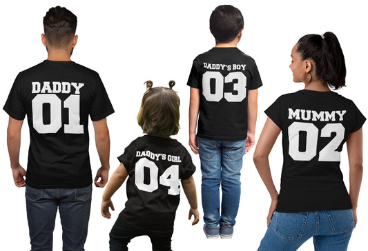 Personalised Father's Day T-Shirt Personalised with any Daddy Mummy Daddy's Girl Daddy's Boy