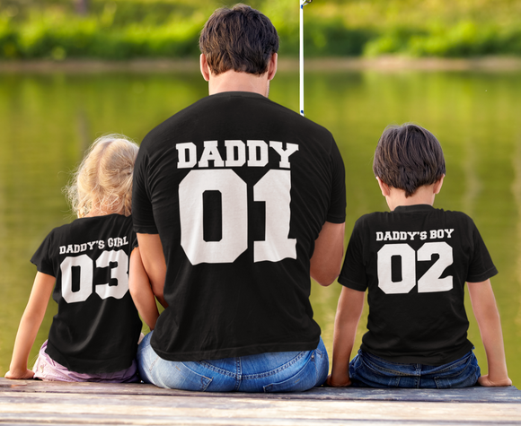 Personalised Father's Day T-Shirt Personalised with any Daddy Mummy Daddy's Girl Daddy's Boy