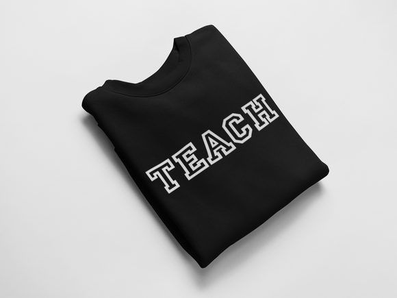 Teacher Gift, Teach Jumper, Personalised Jumper, Best Teacher Jumper, Teach Leaving Gift Black