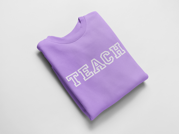 Teacher Gift, Teach Jumper, Personalised Jumper, Best Teacher Jumper, Teach Leaving Gift Lavender