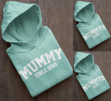 Mummy Matching Hoodies, Mummy Since, Mummys Girl, Mummys Boy Mother's Day Gift Mummy Birthday Gift Dusty Pink