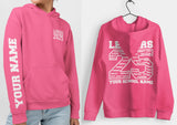 Custom Leavers Hoodie 2025 Schools, Colleges, Universities & Clubs Candyfloss Pink