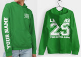 Personalised Leavers Hoodie 2025 Schools, Colleges, Universities & Clubs Hot Pink