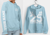 Custom Leavers Hoodie 2025 Schools, Colleges, Universities & Clubs Hawaiian Blue