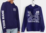 Custom Leavers Hoodie 2025 Schools, Plus Sizes 3XL 4XL 5XL Colleges, Universities & Clubs Sky Blue