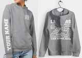 Custom Leavers Hoodie 2025 Schools, Plus Sizes 3XL 4XL 5XL Colleges, Universities & Clubs Heather Grey