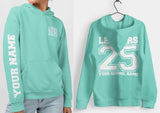 Personalised Leavers Hoodie 2025 Schools, Colleges, Universities & Clubs Fire Red