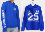 Custom Leavers Hoodie 2025 Schools, Colleges, Universities & Clubs Hawaiian Blue