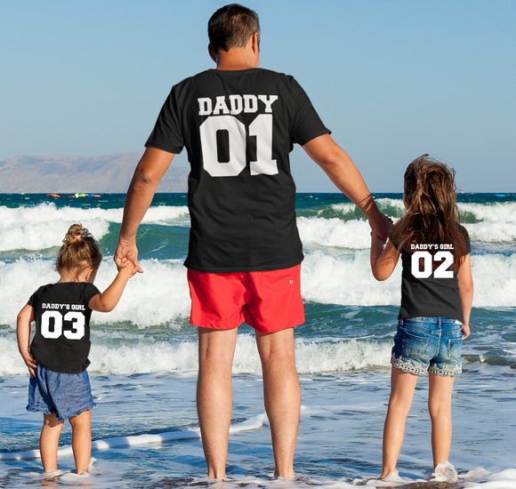 Personalised Father's Day T-Shirt Personalised with any Daddy Mummy Daddy's Girl Daddy's Boy