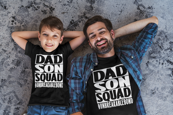 Father's Day T-Shirt Dad Son Squad #Unbreakablebond fathers day gift