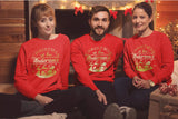 Personalised Christmas Jumper Christmas At The Matching Family Sweatshirt Gold Print