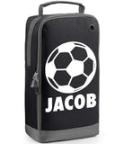 Personalised Sports Set Boot Bag Water Bottle and Gym Bag Black ADD Your NAME Football