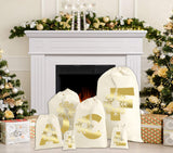 Personalised Christmas Snowflake Santa Sack Any Initial