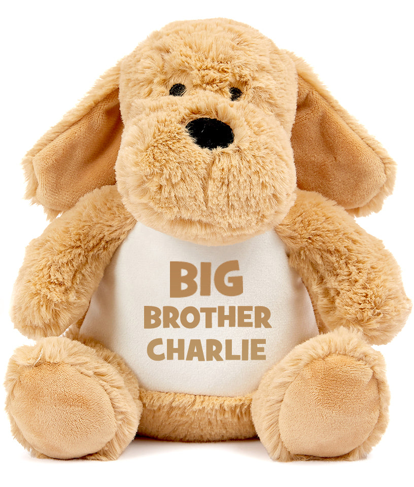 Personalised Dog Teddy Bear Big brother Little brother Big Sister Paig