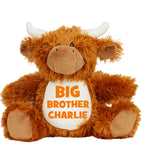 Big Brother Little Brother Highland Cow Teddy Bear Big Sister Little Sister Soft Plush Animal Mumbles Teddy