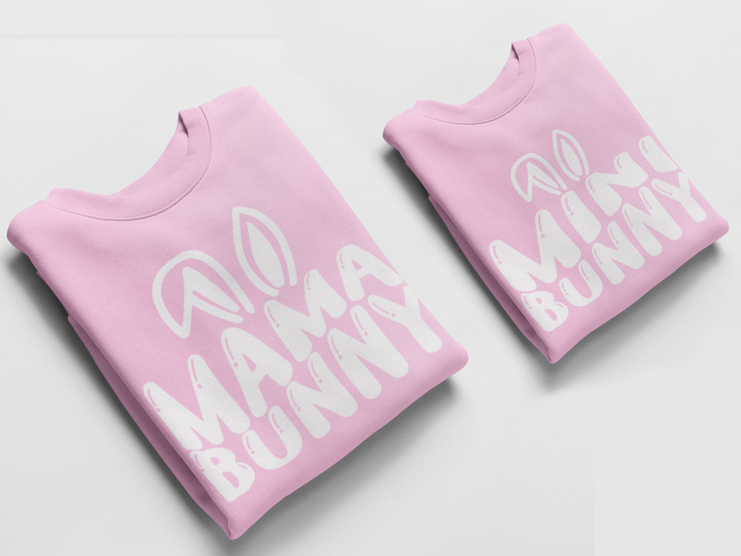 Mama and Mini Easter Jumpers, Matching Jumpers Easter Gift Baby Pink