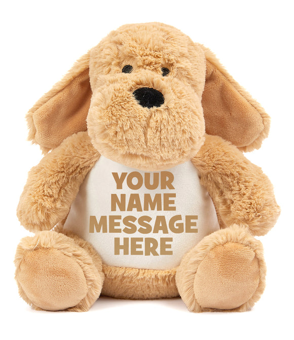 Personalised Dog Teddy Bear Big brother Little brother Big Sister Paige Boy Flower Girl Birthday Gift Animal Mumbles Bear