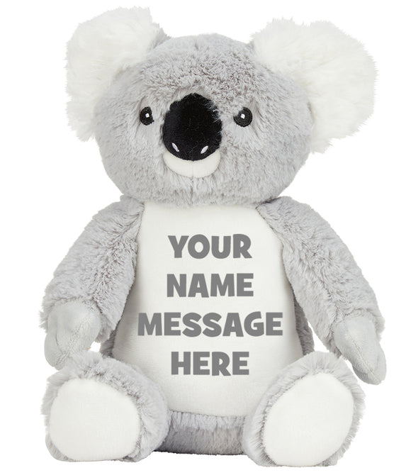 Personalised Koala Teddy Bear Big Sister Little Sister Flower Girl Birthday Gift Soft Plush Animal Mumbles Teddy