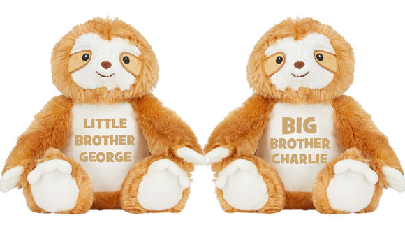 Big Brother Little Brother Sloth Teddy Bear Big Sister Little Sister Soft Plush Animal Mumbles Teddy