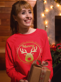 Personalised Matching Christmas Jumper Sweatshirt Rudolph Reindeer