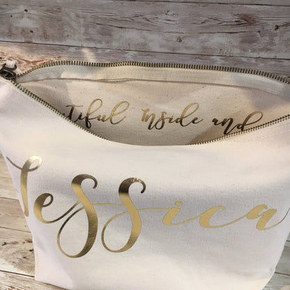 Personalised Multi Purpose Bag, Ideal for Makeup Bag  - Perfect for Bridesmaid Gifts