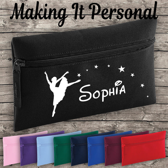 Personalised Dancing Princess Pencil Case ADD YOUR NAME Back To School