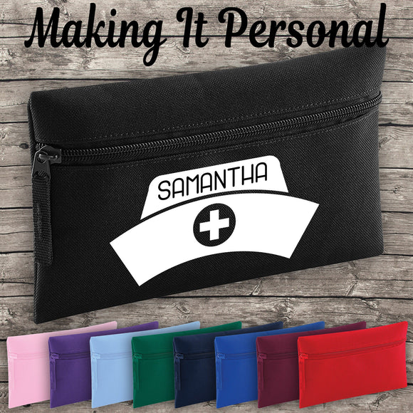 Personalised Nurse Pencil Case ADD YOUR NAME Back To School