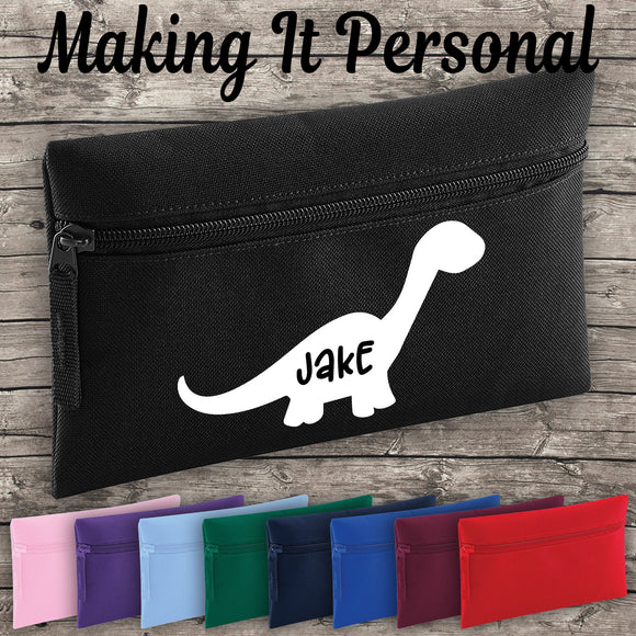 Personalised Dinosaur Pencil Case ADD YOUR NAME Back To School