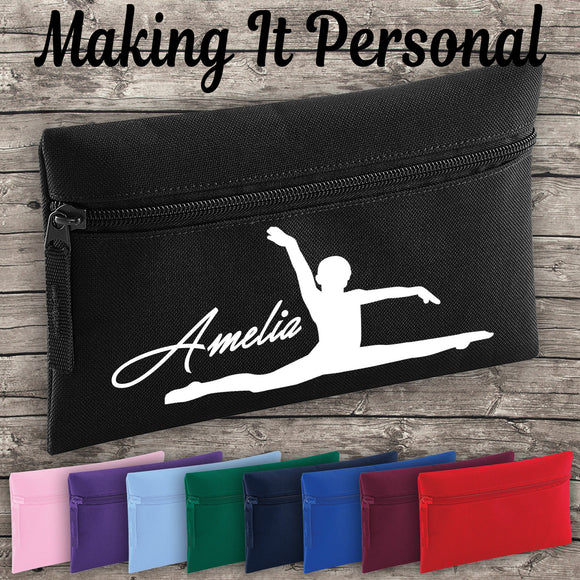 Personalised Dance Pencil Case ADD YOUR NAME Back To School
