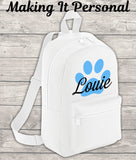 Personalised Mini Dog Backpack Puppy Backpack Doggy Day Care Bag Back To School Backpack Kids Backpack Child Backpack Toddler Puppy Dog