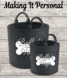 Personalised Dog Toy Bag Dog Toy Basket Dog Toy Felt Trug Dog Toy Storage Bag