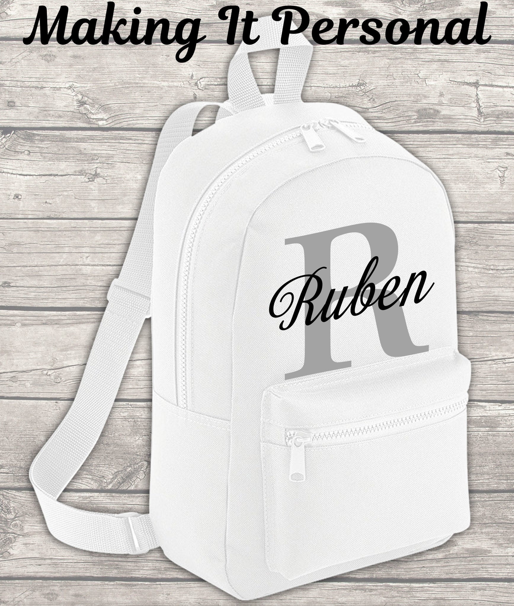 School bag best sale with child name