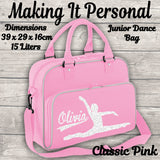 Personalised Girls Junior Dance Bag ADD YOUR NAME Pink