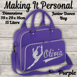 Personalised Girls Junior Dance Bag ADD YOUR NAME Purple