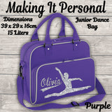Personalised Girls Junior Dance Bag ADD YOUR NAME Purple