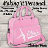 Personalised Girls Junior Dance Bag ADD YOUR NAME Pink