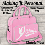 Personalised Girls Junior Dance Bag ADD YOUR NAME Pink