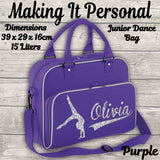 Personalised Girls Junior Dance Bag ADD YOUR NAME Purple