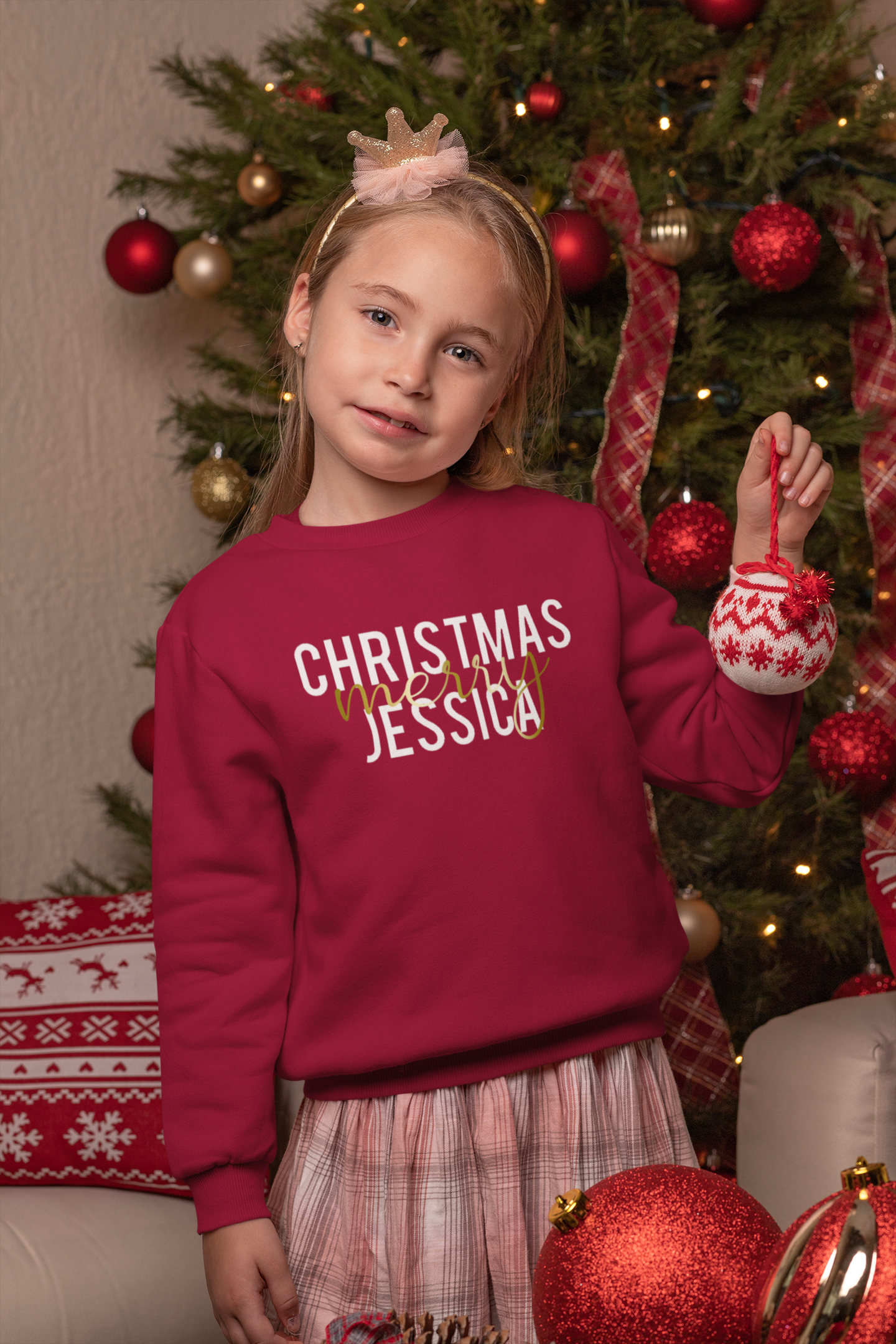 Personalised Matching Family Christmas Jumper Sweatshirt