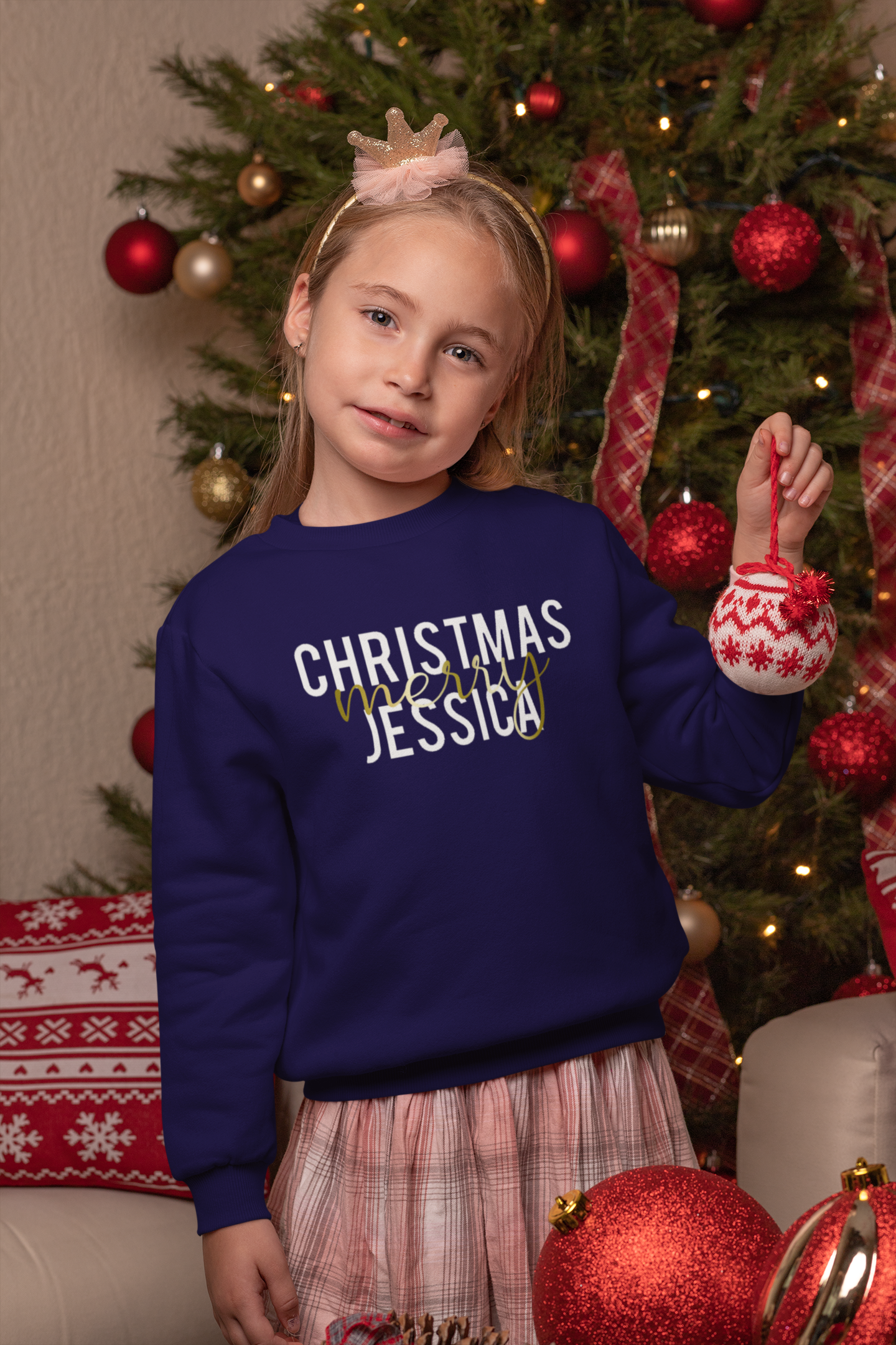 Personalised Matching Family Christmas Jumper Sweatshirt