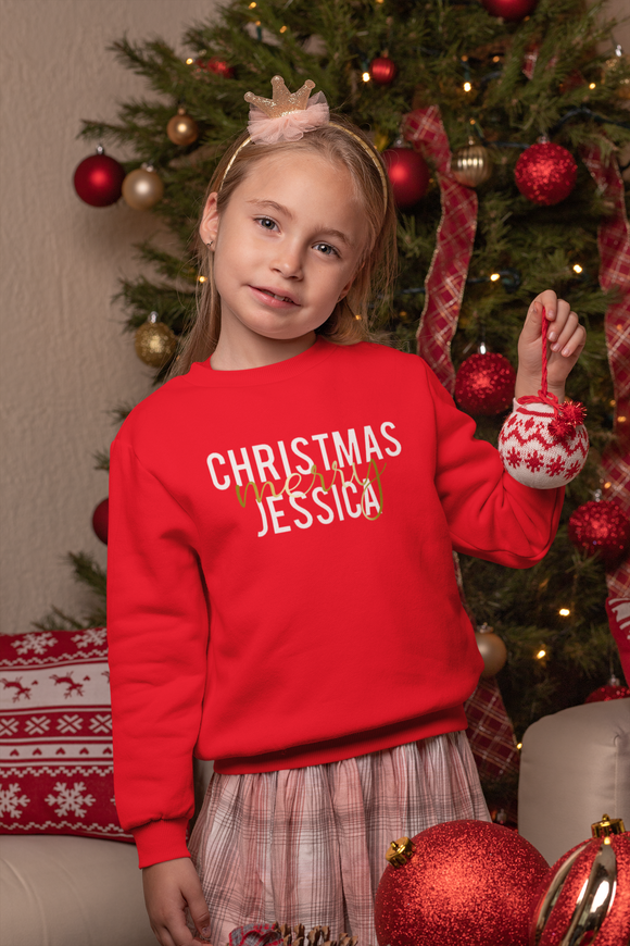 Personalised Matching Family Christmas Jumper Sweatshirt