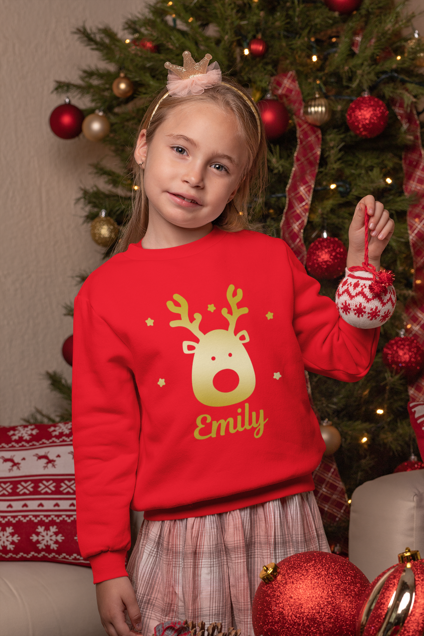 Gold top christmas jumper